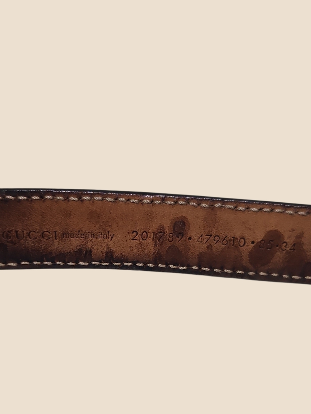 Vintage Gucci GG Supreme Monogram Charm Belt - Picture 8 of 9
